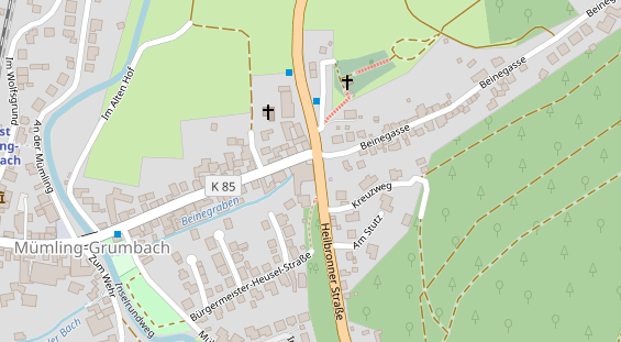 Restaurant auf Karte