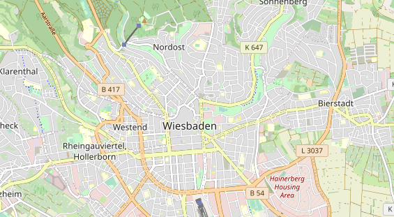 Restaurant auf Karte