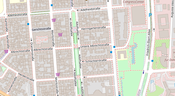 Restaurant auf Karte