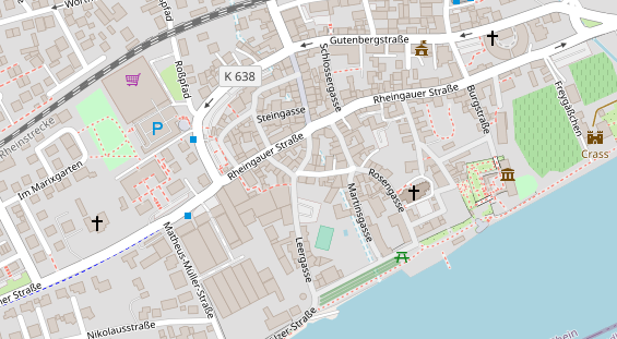 Restaurant auf Karte