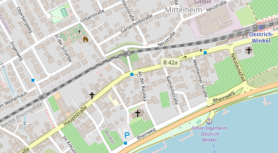 Restaurant auf Karte