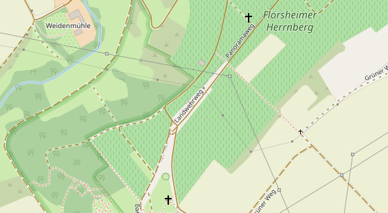 Restaurant auf Karte