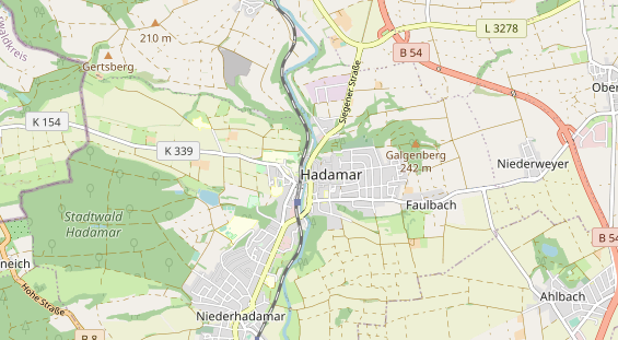 Restaurant auf Karte