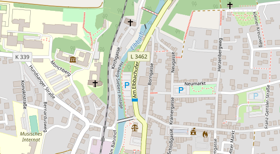 Restaurant auf Karte