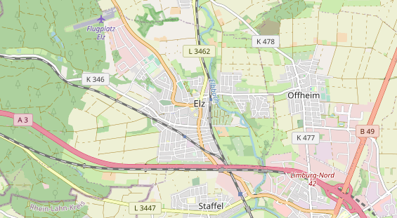 Restaurant auf Karte