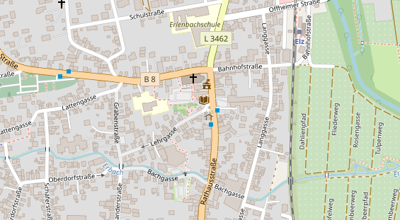 Restaurant auf Karte