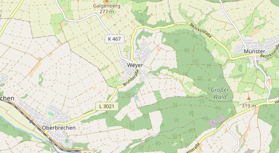 Restaurant auf Karte