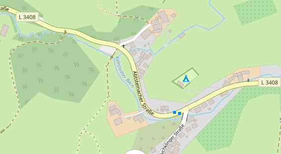 Restaurant auf Karte