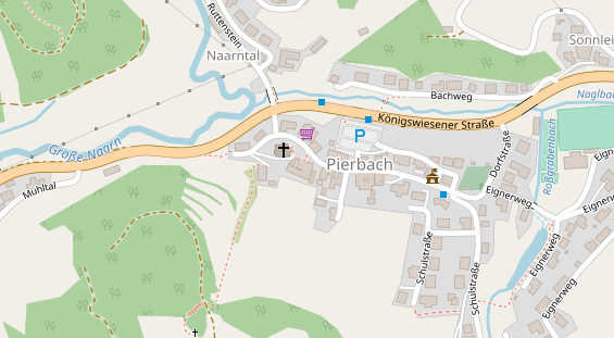 Restaurant auf Karte