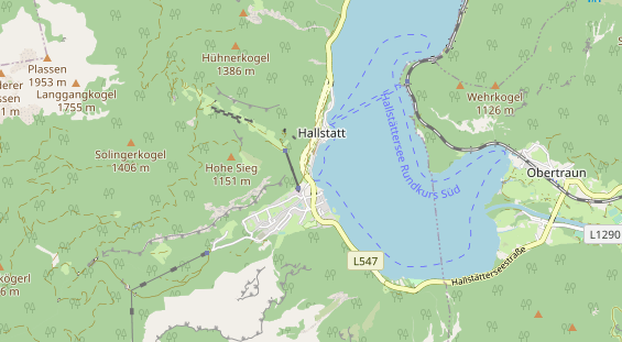 Restaurant auf Karte