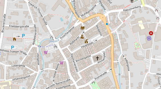 Restaurant auf Karte