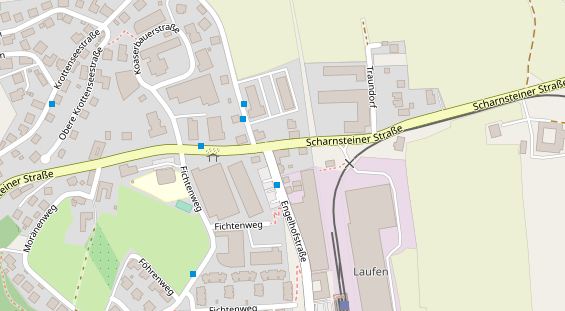 Restaurant auf Karte