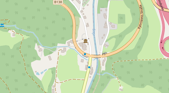 Restaurant auf Karte