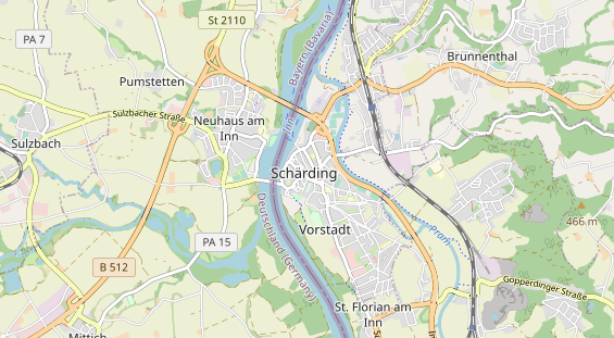 Restaurant auf Karte