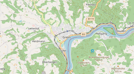 Restaurant auf Karte