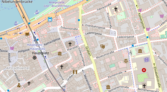 Restaurant auf Karte