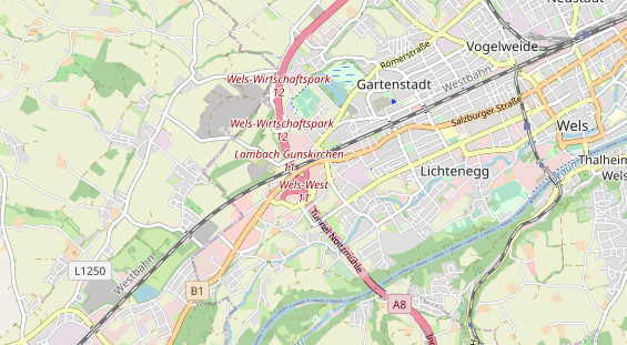 Restaurant auf Karte