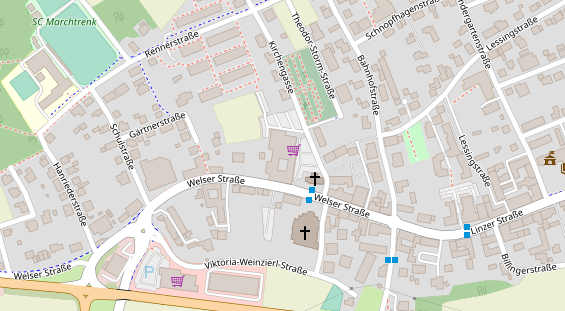 Restaurant auf Karte