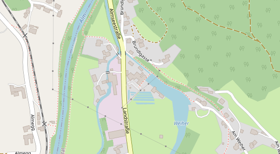 Restaurant auf Karte