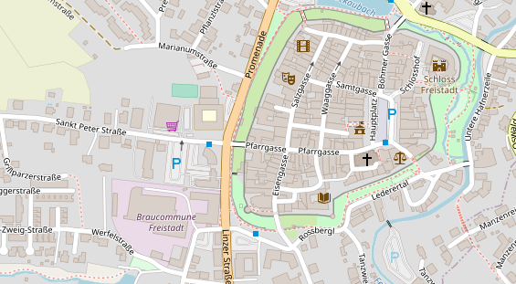 Restaurant auf Karte