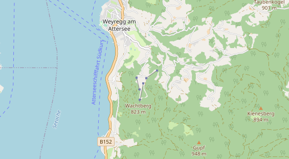 Restaurant auf Karte