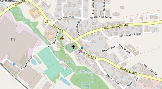 Restaurant auf Karte