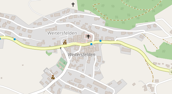 Restaurant auf Karte