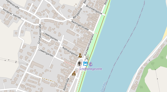 Restaurant auf Karte