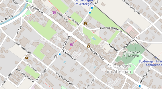 Restaurant auf Karte