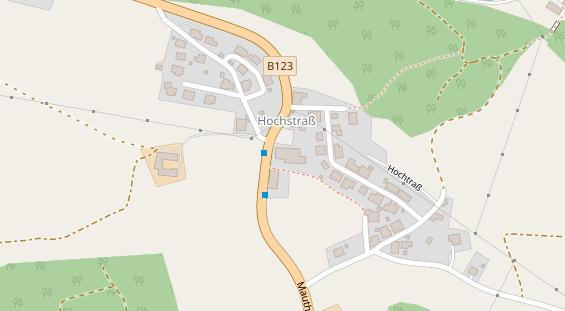 Restaurant auf Karte