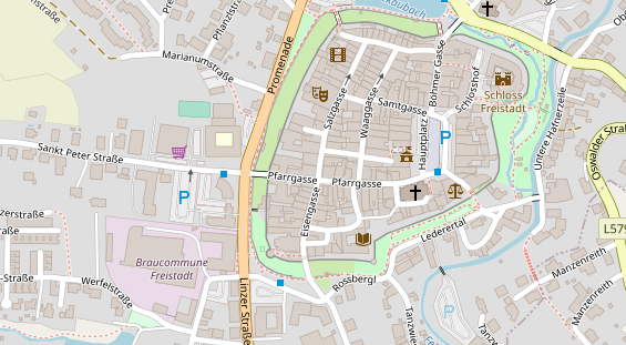 Restaurant auf Karte