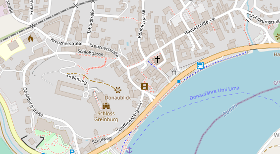 Restaurant auf Karte