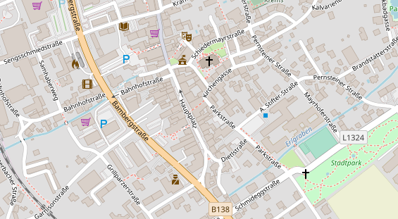 Restaurant auf Karte