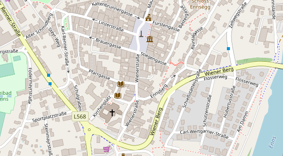 Restaurant auf Karte