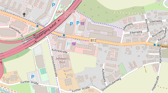 Restaurant auf Karte