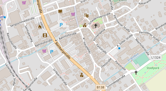 Restaurant auf Karte