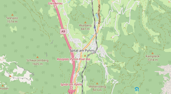 Restaurant auf Karte