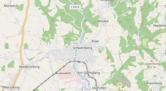 Restaurant auf Karte