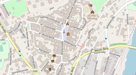 Restaurant auf Karte