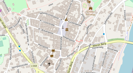 Restaurant auf Karte