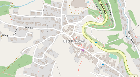 Restaurant auf Karte