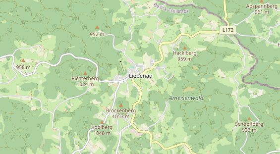 Restaurant auf Karte