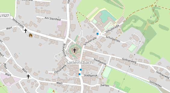 Restaurant auf Karte