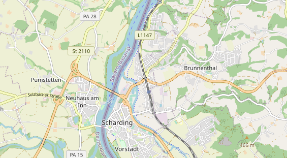 Restaurant auf Karte