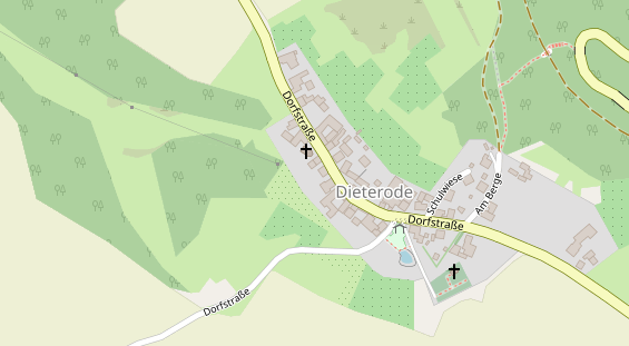 Restaurant auf Karte