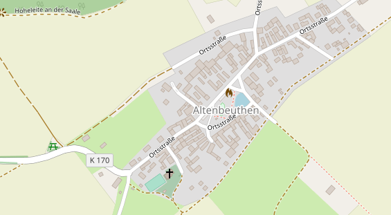 Restaurant auf Karte