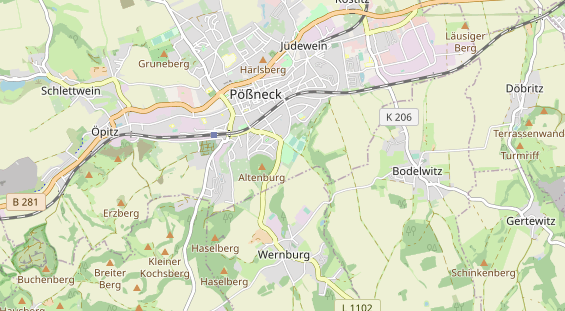 Restaurant auf Karte