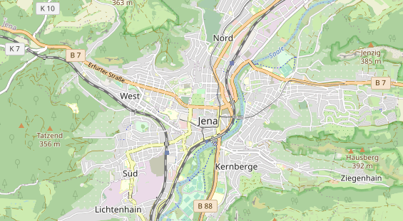 Restaurant auf Karte