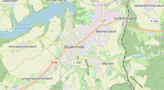 Restaurant auf Karte