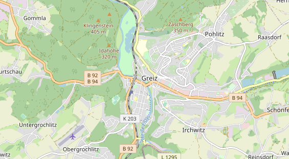 Restaurant auf Karte